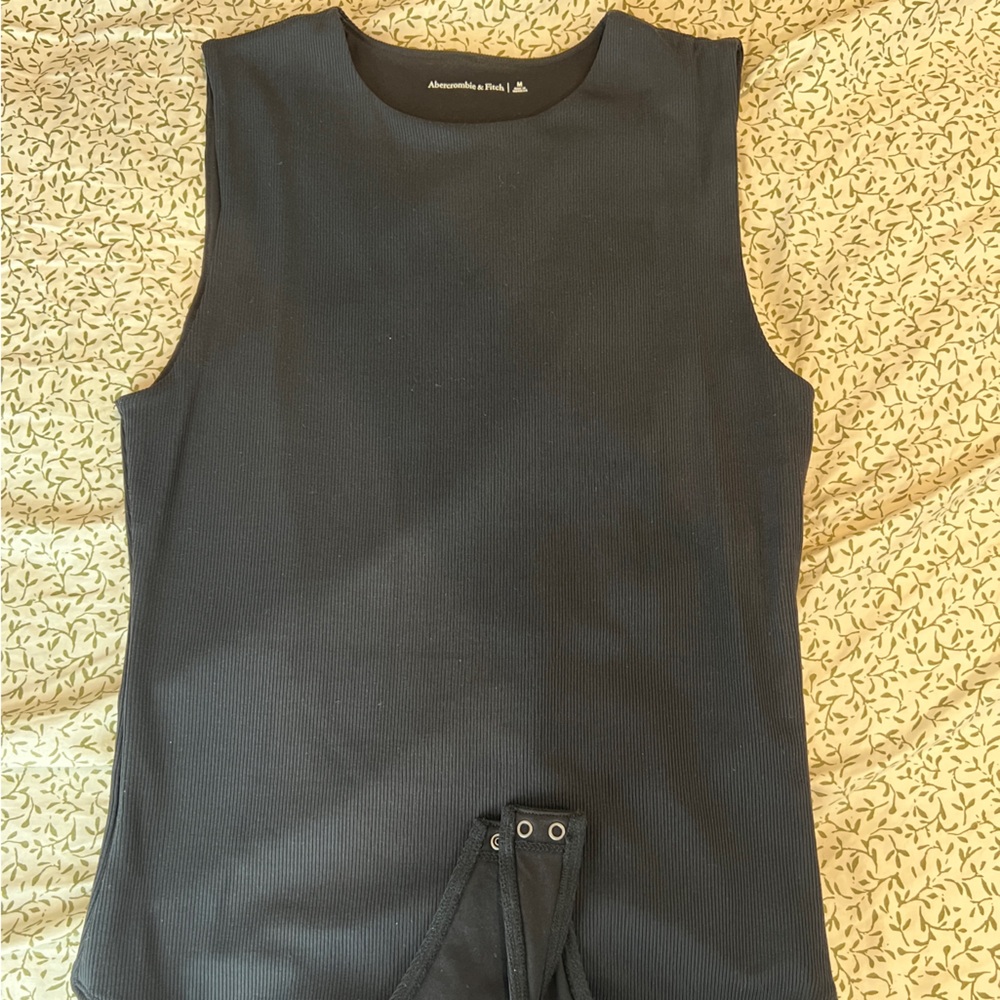 Abercrombie & fitch Black Sleeveless Bodysuit